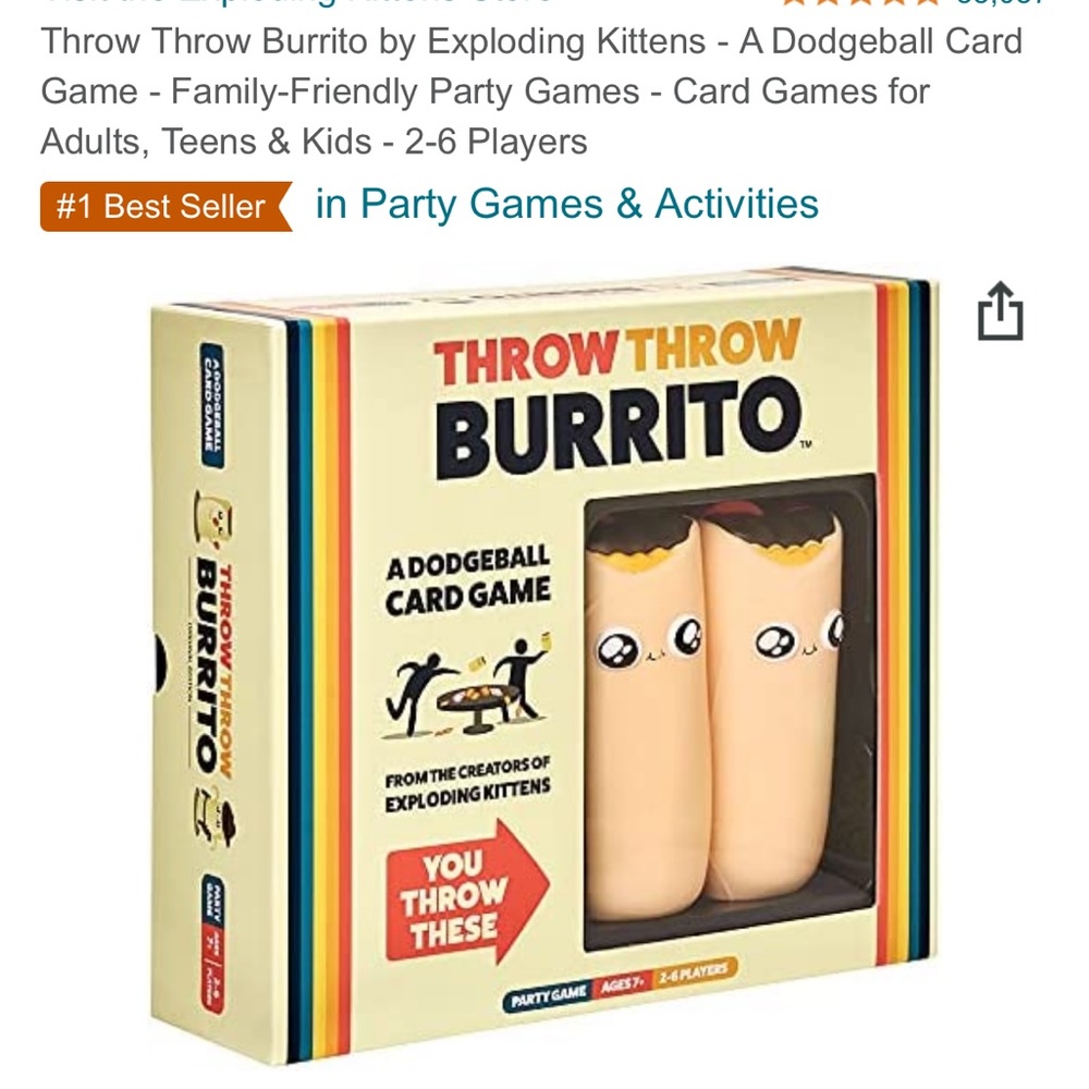 Throw throw burrito board game! - Picture 1 of 4